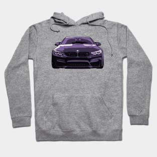 Purple BMW M4 Illustration Hoodie